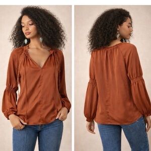 Anthropologie Current Air Peasant top